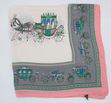 Silk Feel Soft Scarf with Horse Pattern | HAL-234