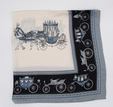 Silk Feel Soft Scarf with Horse Pattern | HAL-234
