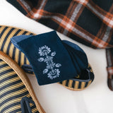 Steven Men's Dark Blue Socks with Lowicz Folk Pattern | ART-118XO025