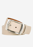 Wojas Women's 4 cm Beige Leather Belt | 6966-54