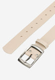 Wojas Women's 4 cm Beige Leather Belt | 6966-54