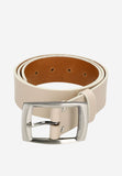 Wojas Women's 4 cm Beige Leather Belt | 6966-54