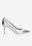 Wojas Silver Leather High Heels | 35093-59