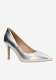 Wojas Silver Leather High Heels | 35093-59