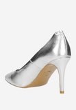 Wojas Silver Leather High Heels | 35093-59