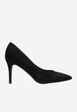 Wojas Black Velour Leather High Heels | 35093-61