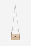 Wojas Beige Leather Crossbody Bag with Silver Accent | 80318-54