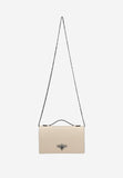 Wojas Beige Leather Crossbody Bag with Silver Detail | 80320-54