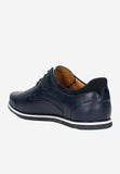 Wojas Dark Blue Leather Sneakers | 10027-77