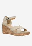 Wojas Beige Strappy Wedge Platform Sandals | 76149-64