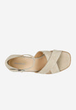 Wojas Beige Strappy Wedge Platform Sandals | 76149-64