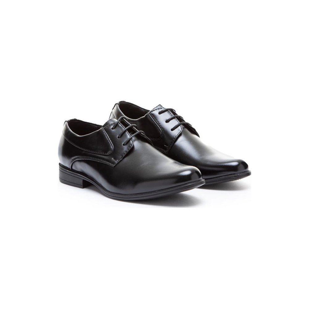 Boys' Elegant Black Eco-Leather Oxfords | 203-82 1Y US / 32 EU Boys' Elegant Black Eco-Leather Oxfords | 203-82 1Y US / 32 EU
