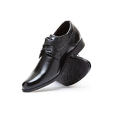 Boys' Elegant Black Eco-Leather Oxfords | 203-82