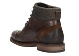 Wojas Dark Brown Leather Winter Insulated Ankle Boots | 917882