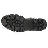 Wojas Black Leather Knee High Boots with Shoelaces | 7101951