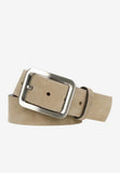 Wojas Women's 4 cm Beige Nubuck Leather Belt | 696664