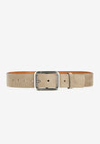 Wojas Women's 4 cm Beige Nubuck Leather Belt | 696664