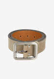 Wojas Women's 4 cm Beige Nubuck Leather Belt | 696664