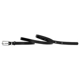 Wojas Women's Thin Black Leather Belt | 9301051