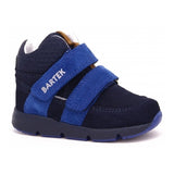 Bartek Boys' Navy Blue Leather Ankle Sneakers | 1090-SAAS