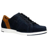 Wojas Dark Blue and Light Brown Leather Sneakers | 1009276
