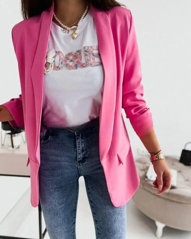 Italian Style Pink Blazer | HAL-228