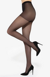 Gatta Classic Nero Black 15 Denier Tights | LAURA-BL
