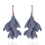 Yvon Gray Long Satin Earrings | E99077