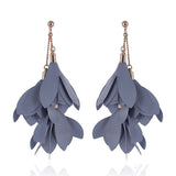 Yvon Gray Long Satin Earrings | E99077