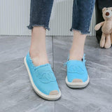 Women's Super Blue CC Espadrilles Slip-On Flats | NB273-BLUE