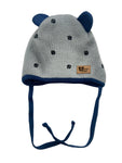 Boys' Tied Beanie With Decorative Ears ~ 0-12 months | KU684