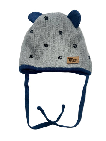 Boys' Tied Beanie With Decorative Ears ~ 0-12 months | KU684