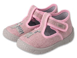 Befado Pink Daycare Slippers / Sneakers with Cat Patch - HONEY | 631P020