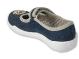 Befado Dark Blue Daycare Slippers / Sneakers with Tiger Pattern - BLANCA | 114X498