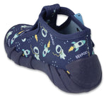 Befado Dark Blue Daycare Slippers / Sneakers SPEEDY | 110N482