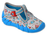 Befado Gray Daycare Slippers / Sneakers SPEEDY | 110N483