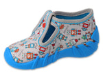 Befado Gray Daycare Slippers / Sneakers SPEEDY | 110N483