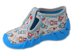 Befado Gray Daycare Slippers / Sneakers SPEEDY | 110N483