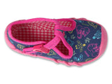 Befado Dark Gray and Pink Daycare Slippers / Sneakers with Animals Pattern - SPEEDY | 110N492