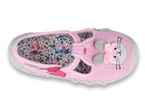Befado Pink Daycare Slippers / Sneakers with Bunny Patch - SPEEDY | 110P374N