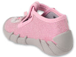 Befado Pink Daycare Slippers / Sneakers with Bunny Patch - SPEEDY | 110P374N