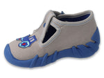 Befado Gray Daycare Slippers with Tractor Patch / Sneakers SPEEDY | 110P513N