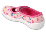 Befado Pink Daycare Slippers / Sneakers with Multicolor Pattern - BLANCA | 114X522