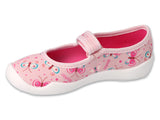Befado Pink Daycare Slippers / Sneakers with Butterfly Pattern - BLANCA | 114X523