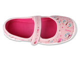 Befado Pink Daycare Slippers / Sneakers with Butterfly Pattern - BLANCA | 114X523
