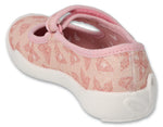 Befado Light Pink Daycare Slippers / Sneakers with Butterfly Pattern - BLANCA | 114X526