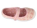Befado Light Pink Daycare Slippers / Sneakers with Butterfly Pattern - BLANCA | 114X526