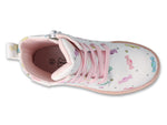 Befado White Ankle Boots with Candy Patter - CANDY | 169X034