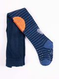 YO! Boys' Dark Blue Cotton Crawling Tights with ABS on Feet and Knees | RAB-0025C-BIGBOY