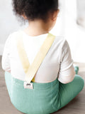 YO! Girl's Light Green Cotton Tights with Suspenders | RAB-0047GLGR